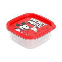 Pote quadrado decorado mickey 580ml Pote quadrado decorado mickey 580ml