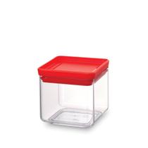 Pote quadrado em polipropileno vermelho 700ml Brabantia