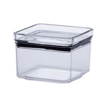 Pote Quadrado Hermética Lumini Cristal Empilhável 480 ML Pote Quadrado Hermética Lumini Cristal Empilhável 480 ML
