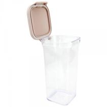 Pote Quadrado Hermético 1400ml 12x11x22cm Pote Quadrado Hermético 1400ml 12x11x22cm