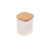 Pote Quadrado Hermético De Vidro Borossilicato Com Tampa De Bambu Yoi 845ml Pote Quadrado Hermético De Vidro Borossilicato Com Tampa De Bambu Yoi 845ml