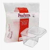 Pote Quadrado Microondas E Freezer 250ml Prafesta 240un