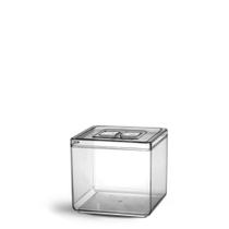 Pote Quadrado pequeno acrílico 5L tampa Multiuso reforçado Bolivar