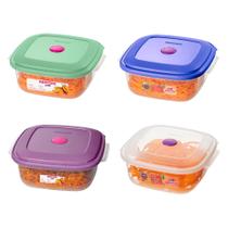 Pote Quadrado Plástico 480 ml Sanremo Cores Aleatórias