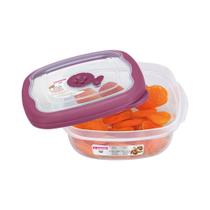 Pote Quadrado Plástico 920ml Rosa Sanremo Pote Quadrado Plástico 920ml Rosa Sanremo