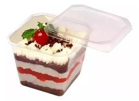 Pote quadrado potinho marmita doce salgado freezer microondas pra festa 250ml c/20und