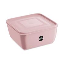 Pote Quadrado Rosa 2.5 Litros Uz Pote Quadrado Rosa 2.5 Litros Uz