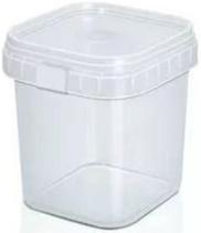 Pote Quadrado Transparente 220ml - Ideal para Bolos
