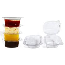 Pote Quadrado Transparente para Molhos 30ml com 900 unidades