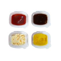 Pote Quadrado Transparente para Molhos C695 30ml com 300 unidades