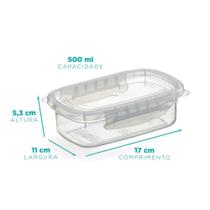 Pote raso medio c/travas 500 ml - Nitron Pote raso medio c/travas 500 ml - Nitron