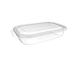 Pote Raso Retangular com Tampa em Polipropileno 950ml - Nitron