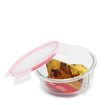 Pote RD Refratário com Divisória Basic Rosa 950ML Vidro