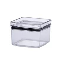 Pote Recipientes Hermético Mantimentos Acrílico 480ML Transparente Alimentos Empilhável Arroz Feijão