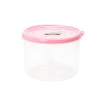 Pote Redondo 11cm De Altura Para Microo-ndas E Freezer Com Válvula 1,75l - Linha Wave Plasvale Rosa