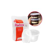 Pote Redondo 145ml com Tampa Freezer & Micro-ondas Prafesta Pacote 24 Unidades Pote Redondo 145ml com Tampa Freezer & Micro-ondas Prafesta Pacote 24 Unidades