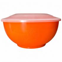 Pote Redondo Bacia Saladeira 3900ml cores c/ tampa Cor:Laranja