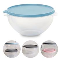 Pote Redondo Base Transparente Bowl 1L Tampa Colorida Pote Redondo Base Transparente Bowl 1L Tampa Colorida
