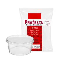 Pote Redondo C/Lacre 500 ml com 10 Unidades Prafesta Pote Redondo C/Lacre 500 ml com 10 Unidades Prafesta