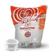 Pote redondo c/ tampa Cristal Freezer G310 200ml 25 unid