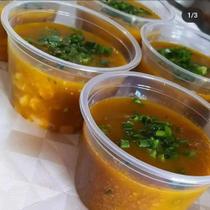 Pote redondo c/tampa de 350ml c/24und para alimentos marmitas guardar alimentos