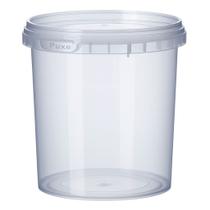 Pote Redondo com Lacre 1000ml Plástico - Kit com 50 Unidades