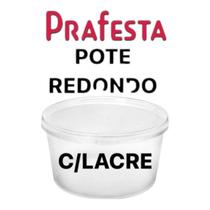 Pote Redondo com Lacre 250/500/1000ml - PRAFESTA 10 Unidades - Freezer/microondas