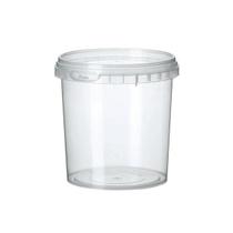 Pote Redondo Com Lacre Transparente Com Tampa 220ML Com 10 Unidades - Plastilânia