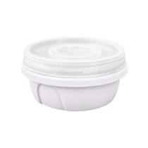 Pote Redondo Com Tampa Rosca De 400 Ml Branco Pote Redondo Com Tampa Rosca De 400 Ml Branco