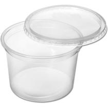 Pote Redondo Com Tampa Sobremesa 500ml Doces Bolo Pote 96un