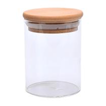 Pote Redondo de Vidro com Tampa em Bambu 8,5x10 450ml - FLUX/FLASHGOODS (CLINK) Pote Redondo de Vidro com Tampa em Bambu 8,5x10 450ml - FLUX/FLASHGOODS (CLINK)