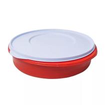 Pote Redondo Hermético 5l Atenas Vermelho DUP Pote Redondo Hermético 5l Atenas Vermelho DUP