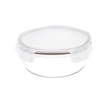 Pote Redondo Hermético Lock&Stock 620 Ml Brinox Vidro 15,8x15,8x7 cm