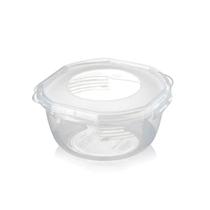 Pote Redondo Médio 1,1 L com Travas Nitron Pote Redondo Médio 1,1 L com Travas Nitron