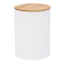 Pote Redondo Para Açúcar Canister Branco - Haus Concept 11,3 x 15,3 cm