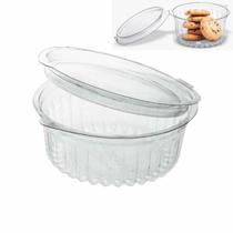 Pote Redondo para Doces Salgados com Tampa Articulada. Caixa com 100 Unidades