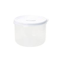 Pote Redondo Para Micro-ondas E Freezer Com Válvula 1l - Linha Wave Plasvale Branco