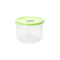 Pote Redondo Para Micro-ondas E Freezer Com Válvula 600ml - Linha Wave Plasvale Verde