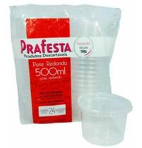 Pote Redondo Prafesta 500ml caixa com 288 unidades
