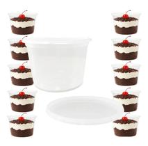 Pote Redondo Tampa Lacre 10Un 450ml Bolo Doce - Brasilpack Pote Redondo Tampa Lacre 10Un 450ml Bolo Doce - Brasilpack