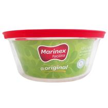 Pote Redondo Tigela De Vidro 1,2l Médio com Tampa Plástica Facilitá Marinex Pote Redondo Tigela De Vidro 1,2l Médio com Tampa Plástica Facilitá Marinex