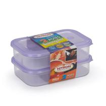 Pote Ret. Azul Raso Pequeno com 2 UndADES 500 Ml Pote Ret. Azul Raso Pequeno com 2 UndADES 500 Ml