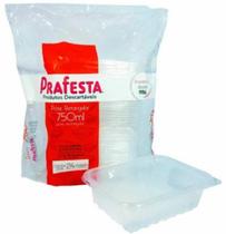 Pote Ret. Transparente 750Ml C/Tampa C/24 Prafesta Pote Ret. Transparente 750Ml C/Tampa C/24 Prafesta