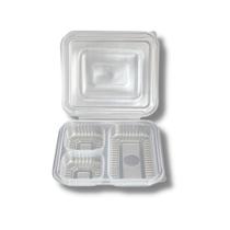 Pote Retangular 3 Divisórias 810ml G323 Galvanotek c/10 un