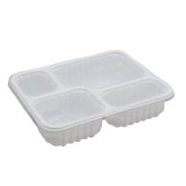 Pote Retangular 4 divisórias 1225ml Branca G324 Galvanotek com 100 unidades