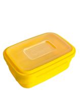 Pote Retangular 500Ml Amarelo Escuro Solido Pote Retangular 500Ml Amarelo Escuro Solido