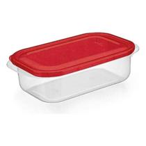 Pote Retangular Alto 1,5L Vermelho - Cozinha Pote Retangular Alto 1,5L Vermelho - Cozinha