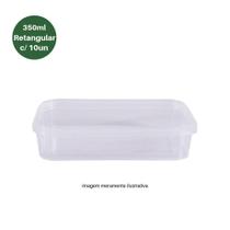 Pote Retangular com Lacre 350ml c/10un Prafesta Pote Retangular com Lacre 350ml c/10un Prafesta