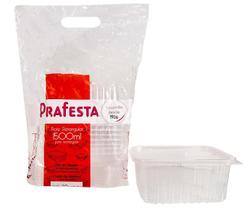 Pote retangular com tampa 1.500ml prafesta - pacote com 10 unidades Pote retangular com tampa 1.500ml prafesta - pacote com 10 unidades