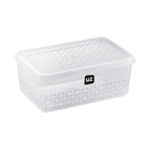 Pote Retangular Com Tampa 1L Mantimentos Uz Transparente Translucido Pote Retangular Com Tampa 1L Mantimentos Uz Transparente Translucido